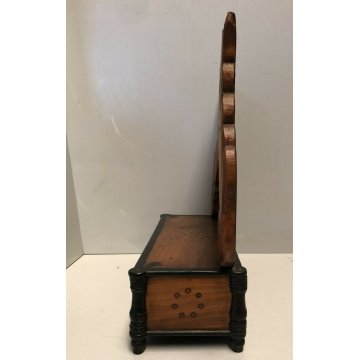 ANTICA PSICHE SPECCHIO SPECCHIERA CILIEGIO TORNITO CASSETTO IMPERO  '800