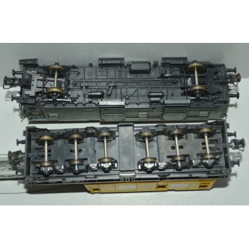 ROCO Lotto 2 pz TRENINO H0 Vagone GRU 4316 + Vagone Merci Bagagli 4204 VINTAGE