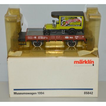 Marklin CARRO MERCI sponde basse MUSEUMWAGEN 1994 scala 1 TRENINO VINTAGE 85842