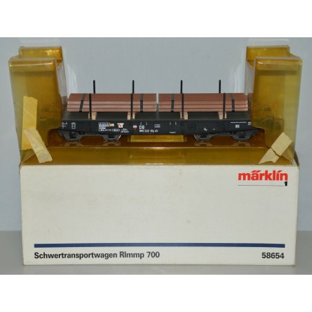 Marklin CARRO MERCI Schwertransportwagen Rlmmp 700 scala 1 TRENINO VINTAGE 58654