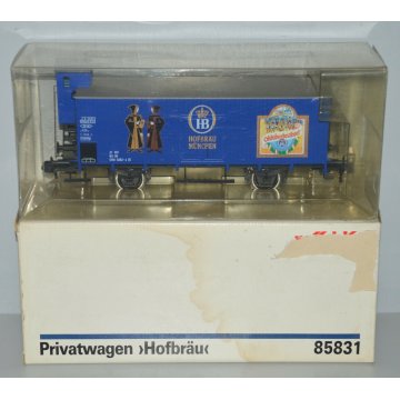Marklin CARRO MERCI Hofbrau Munchen PRIVATWAGEN scala 1 TRENINO VINTAGE 85831
