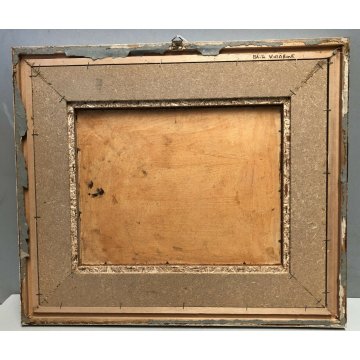 ANTICO QUADRO DIPINTO MATERICO Vittorio Rosa PAESAGGIO MOTTARONE SCORCIO BAITE  