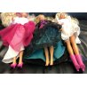 3 lotto BARBIE fashion ULTRA HAIR Mattel vintage anni 80 90 bambole abiti MODA