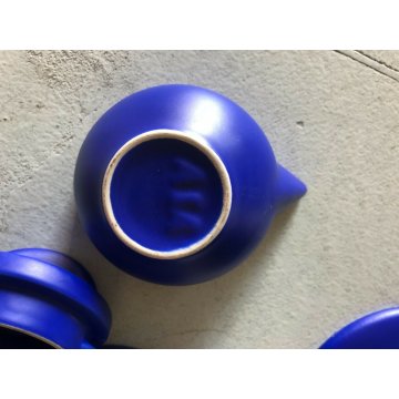 SERVIZIO TEA CERAMICA ASA 6pers TEAPOT BLU COBALTO Memphis Design STYLE  80/90
