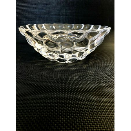 VINTAGE CRISTAL BOWL Horrefors SWEDEN RASPBERRY GLASS COPPA CIOTOLA LAMPONE '900