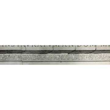 ANTICA STAMPA 800 PIRANESI G BATTISTA ROMA EPOCA ACQUAFORTE MAUSOLEO CAJO CESTIO