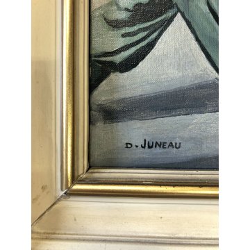 ANTICO QUADRO OLIO TELA La Tridentina BRIGATA ALPINA ESERCITO SOLDATI MILITARI  