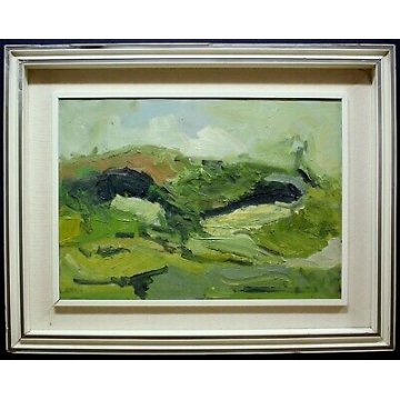 GRANDE QUADRO Aldo Pogliani DIPINTO FIGURA ASTRATTO MATERICO 95x75 MILANO 1973 