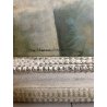 GRANDE QUADRO OLIO NATURA MORTA FRUTTA MELE FIASCO ALLORO CORNICE GUILLOCHE '900