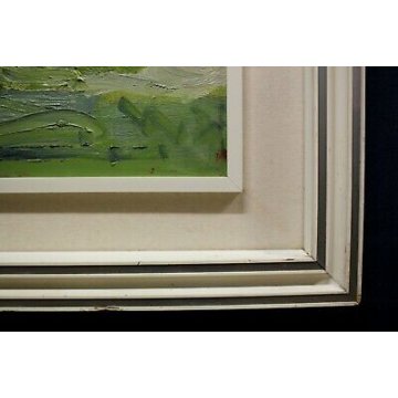 GRANDE QUADRO Aldo Pogliani DIPINTO FIGURA ASTRATTO MATERICO 95x75 MILANO 1973 