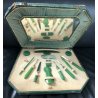 ANTICO SET manicure pedicure BACHELITE SPECCHIO anni 40 GERMANY 13 PZ COFANETTO