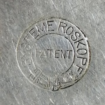 GRANDE ANTICO OROLOGIO TASCA Roskopf ø 58 mm. EPOCA 1900 OLD BIG POCKET WATCH