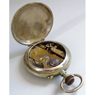 GRANDE ANTICO OROLOGIO TASCA Roskopf ø 58 mm. EPOCA 1900 OLD BIG POCKET WATCH