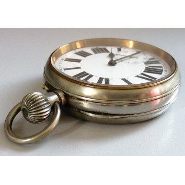 GRANDE ANTICO OROLOGIO TASCA epoca 900 TASCHINO ø66 Pocket Watch MONTRE DE POCHE