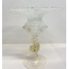 ALZATA CENTROTAVOLA DESIGN VETRO MURANO ARTIGIANALE COPPA VINTAGE EPOCA 1950