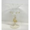 ALZATA CENTROTAVOLA DESIGN VETRO MURANO ARTIGIANALE COPPA VINTAGE EPOCA 1950