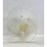ALZATA CENTROTAVOLA DESIGN VETRO MURANO ARTIGIANALE COPPA VINTAGE EPOCA 1950