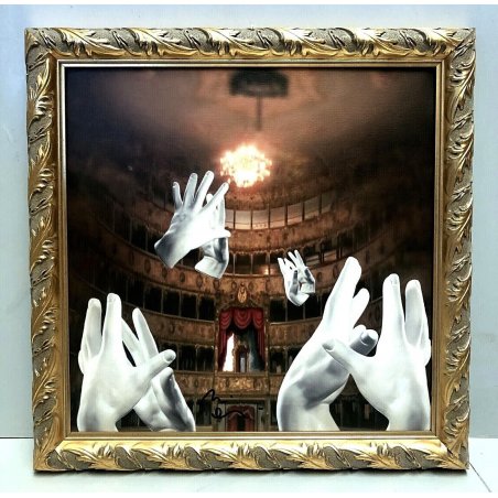 QUADRO ACRILICO TELA Romi Osti ARTE CONTEMPORANEA LIBERALISMO CATALOGO AUTENTICA