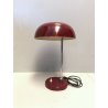 LAMPADA TAVOLO VINTAGE MID CENTURY DESK LAMP METALLO BORDEAUX FUNZIONANTE 