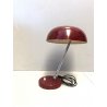 LAMPADA TAVOLO VINTAGE MID CENTURY DESK LAMP METALLO BORDEAUX FUNZIONANTE 