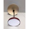 LAMPADA TAVOLO VINTAGE MID CENTURY DESK LAMP METALLO BORDEAUX FUNZIONANTE 