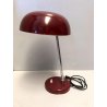 LAMPADA TAVOLO VINTAGE MID CENTURY DESK LAMP METALLO BORDEAUX FUNZIONANTE 