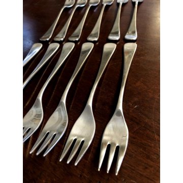 12 FORCHETTE DA DOLCE Kuchen gabelin 603  WMF CROMARGAN 5364 Washington Germany 