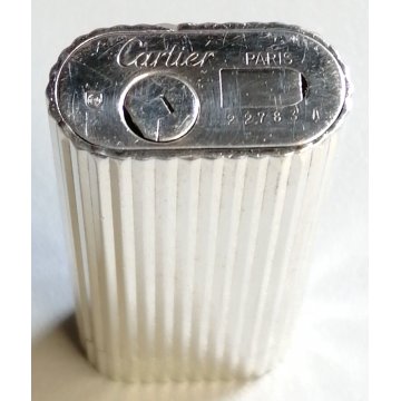 Must de Cartier ACCENDINO TASCA ARGENTATO epoca VINTAGE LIGHTER BRIQUET Paris