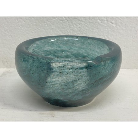 POSACENERE VETRO DAUM FRANCE VERDE VASO DESIGN MURANO SVUOTATASCHE ANNI 50 VASE