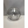 VASO SFERA CRISTALLO BEAMIA VINTAGE VASE BOHEMIAN CRYSTAL GLASS MOLATO '900