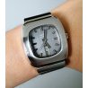 VINTAGE Vetta OROLOGIO POLSO Automatic SILVER DIAL day date ANNI 70 WRIST WATCH