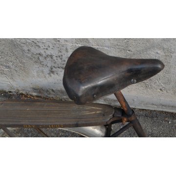 BICICLETTA anni 40 RUOTE 24 SEARS KOMET FRENO PEDALE CITY BIKE BICI EPOCA CUOIO 