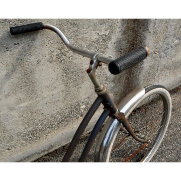 BICICLETTA anni 40 RUOTE 24 SEARS KOMET FRENO PEDALE CITY BIKE BICI EPOCA CUOIO 