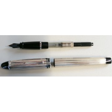 Aurora Y argento 925 PENNA STILOGRAFICA nib M COLLEZIONE stilo FOUNTAIN PEN box