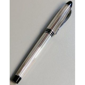 Aurora Y argento 925 PENNA STILOGRAFICA nib M COLLEZIONE stilo FOUNTAIN PEN box