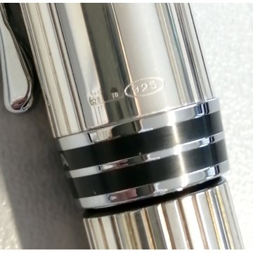 Aurora Y argento 925 PENNA STILOGRAFICA nib M COLLEZIONE stilo FOUNTAIN PEN box