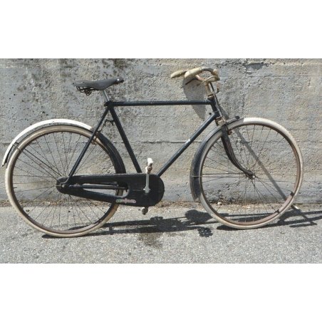 BICICLETTA anni 30 HERMENSON PADOVA RUOTE 28 BIKE EPOCA CUOIO FRENI BACCHETTA