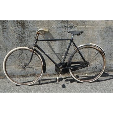 BICICLETTA anni 30 HERMENSON PADOVA RUOTE 28 BIKE EPOCA CUOIO FRENI BACCHETTA