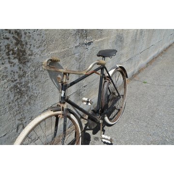 BICICLETTA anni 30 HERMENSON PADOVA RUOTE 28 BIKE EPOCA CUOIO FRENI BACCHETTA