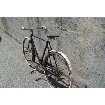 BICICLETTA anni 30 HERMENSON PADOVA RUOTE 28 BIKE EPOCA CUOIO FRENI BACCHETTA