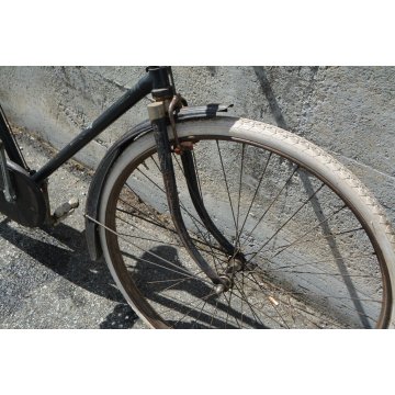 BICICLETTA anni 30 HERMENSON PADOVA RUOTE 28 BIKE EPOCA CUOIO FRENI BACCHETTA