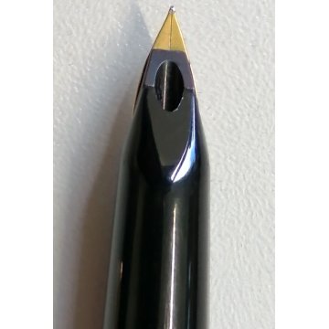 VINTAGE Pelikan 30 Penna Stilografica NERO ORO 1970 GOLDEN FOUNTAIN PEN nib EF