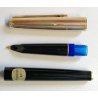 VINTAGE Pelikan 30 Penna Stilografica NERO ORO 1970 GOLDEN FOUNTAIN PEN nib EF