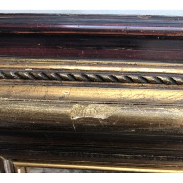 ANTICO DISEGNO TECNICA MISTA STUDIO VOLTO CARTA ACQUERELLO GRAFFIATO FIRMATO 800
