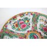 PIATTO PORCELLANA CINESE Qing CANTONE Famille Rose CHINESE PORCELAIN PLATE 23CM 