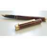 PENNA STILOGRAFICA Sheaffer Targa Laque Thuya Ronce 1980 MARBLED FOUNTAIN PEN 