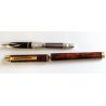 PENNA STILOGRAFICA Sheaffer Targa Laque Thuya Ronce 1980 MARBLED FOUNTAIN PEN 
