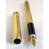 PENNA STILOGRAFICA DORATA Aurora Marco Polo 303 anni 80 OLD GOLDEN FOUNTAIN PEN 