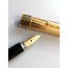 PENNA STILOGRAFICA DORATA Aurora Marco Polo 303 anni 80 OLD GOLDEN FOUNTAIN PEN 