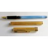 PENNA STILOGRAFICA DORATA Aurora Marco Polo 303 anni 80 OLD GOLDEN FOUNTAIN PEN 